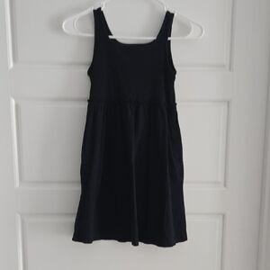 Girls' Black Tank Dress - Classic Everyday Dress